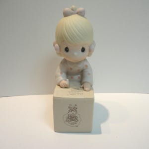Precious Moments Sharing Is Universal Porcelain Figurine,Collectible Precious Moments Figurine,Vintage Precious Moments Sharing Is Universal