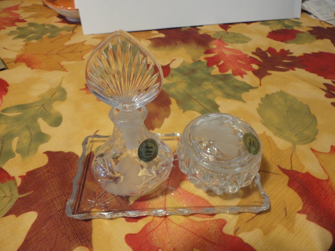 Princess House Germany Lead Crystal Dresser Setcollectible Etsy