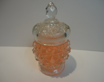 Avon Crystal Facets Roses,Roses Cologne Gelee,Collectible Avon Crystal Lidded Jar,Vintage Avon Crystal Facets Roses,Roses Cologne Gelee