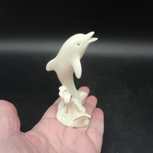 Lenox Ivory and Gold Dolphin Figurine,Collectible Lenox Small Dolphin Figurine,Vintage Lenox Ivory and Gold Dolphin Figurine,Lenox Dolphin