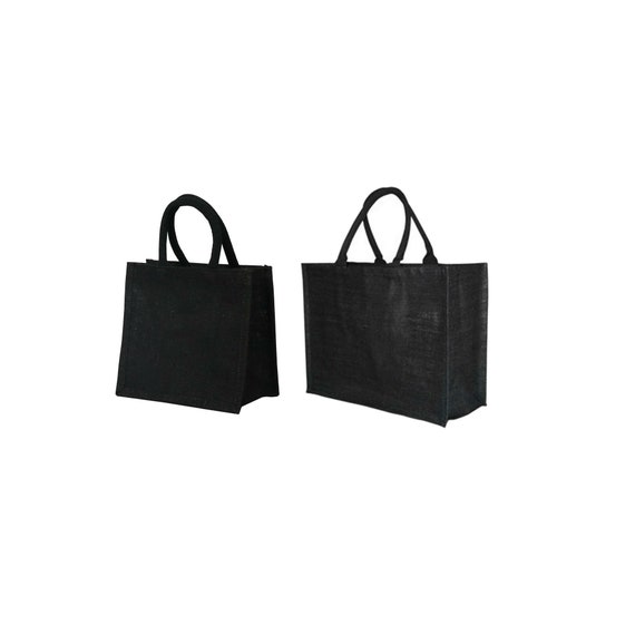 plain black lunch bag