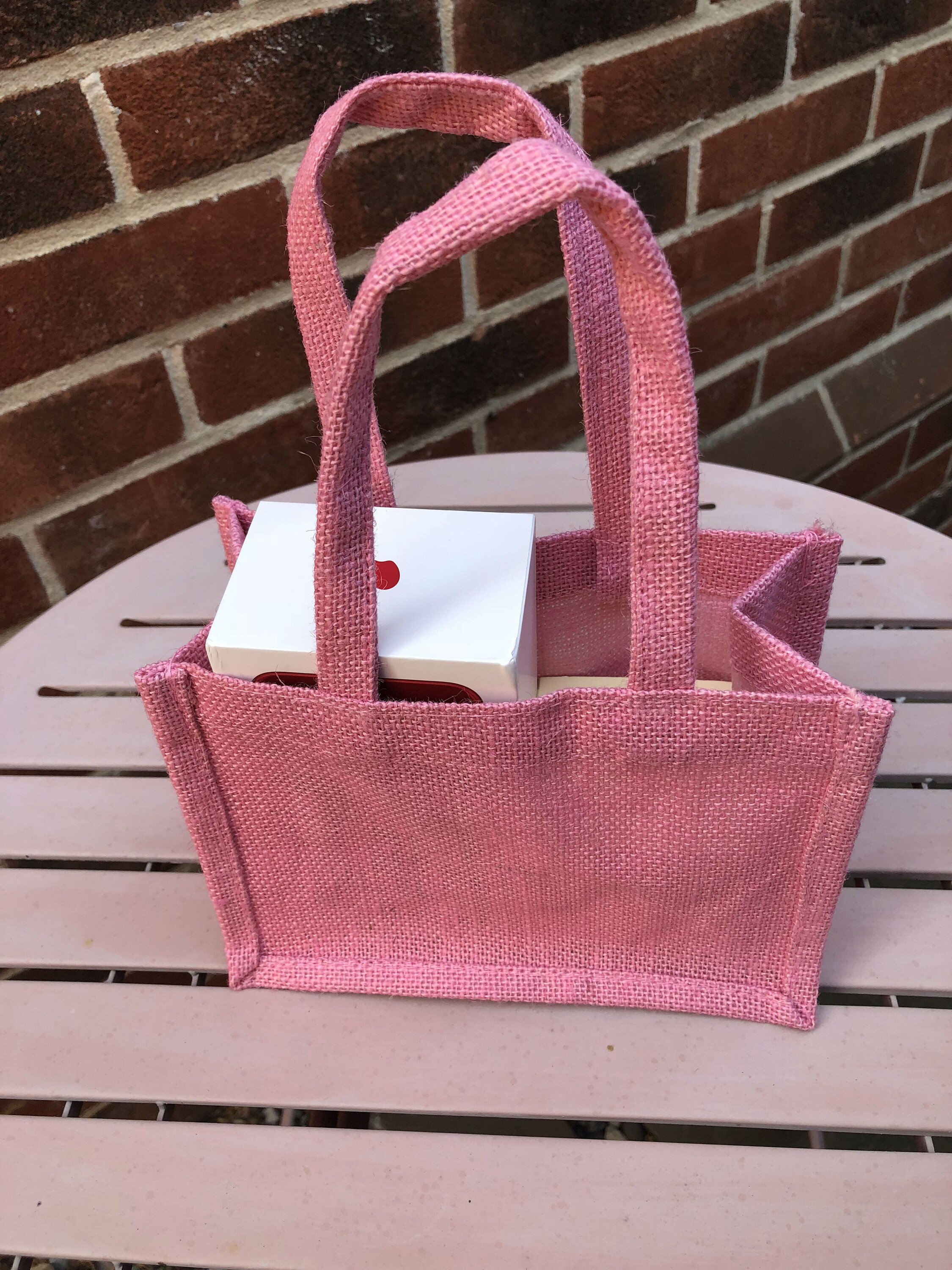 Small Jute Bags mini medium burlap bags multi colour Red Etsy