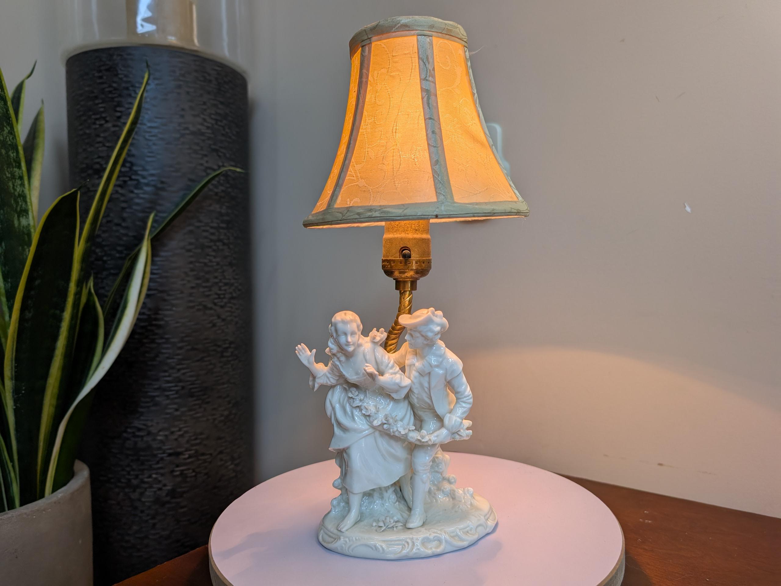 Antique Lamps With Courting Couple - Etsy
