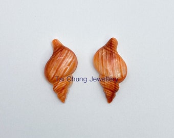 Spiny Oyster Shell Snail Cabochon | Pendant & Earring Charms (20pcs)