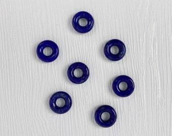 Tiny Donuts Lapis Lazuli Bead - Lapis Beads - Jewellery Beads - Loose Piece - Donuts Bead - Gemstone