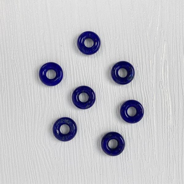 Tiny Donuts Lapis Lazuli Bead - Lapis Beads - Jewellery Beads - Loose Piece - Donuts Bead - Gemstone