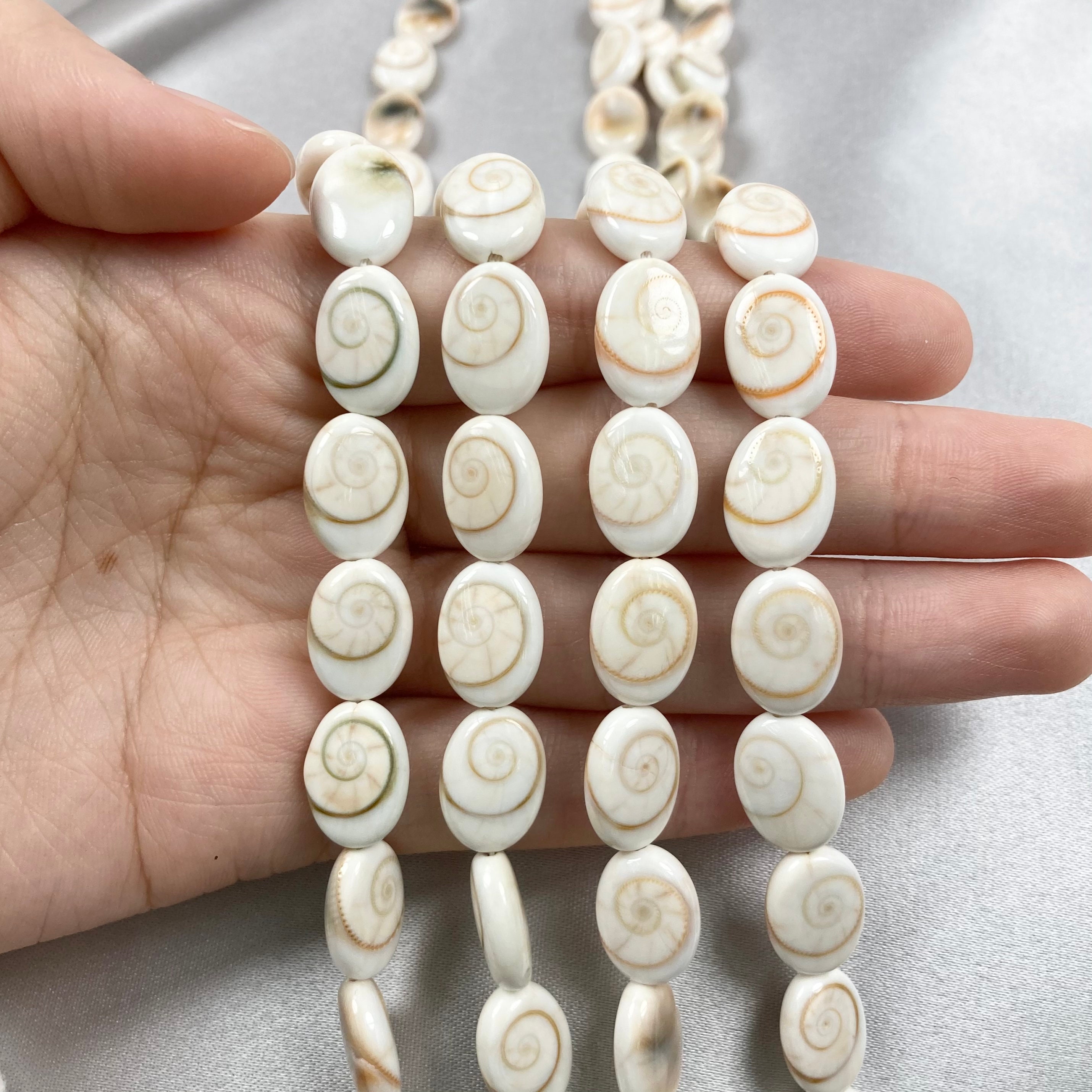 Shiva Shell Small Single Shiva Shell Oval Bead - Shiva Shell Bead - Oval Shiva Shell ...