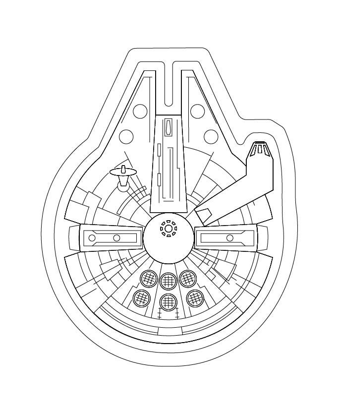 Star Wars Millennium Falcon SVG File for Laser Cnc 3d - Etsy Ireland