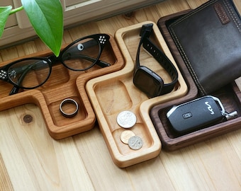 Tetris Catchall Tray: Hardwood Desk Organizer, Gamer Gift - Etsy