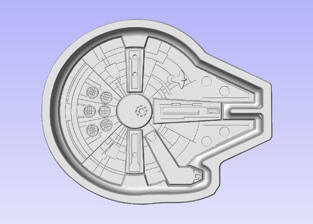 Star Wars Millennium Falcon SVG File for Laser Cnc 3d - Etsy Ireland