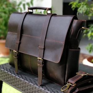 Bolso bandolera de piel auténtica personalizado, bolso para portátil, bolso de hombro para mujer, regalo para hombre, bolso de oficina, maletín de trabajo, bolso grande, bolso rústico