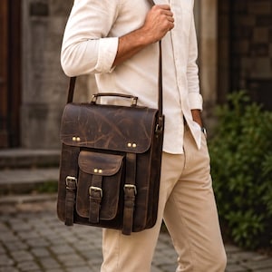 best cross shoulder travel bag for men COSCOOA Leather Man Purse Crossbody for Men Handbag Messenger Satchel Bag Every item balances quality and affordability Sling Chest Bag small shoulder