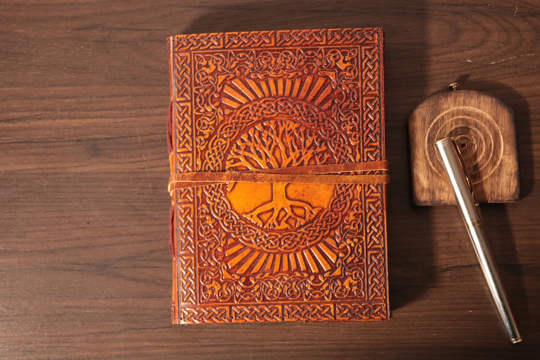 Handcrafted Tree of Life Leather Journal: Embossed Vintage Travel Diary ...