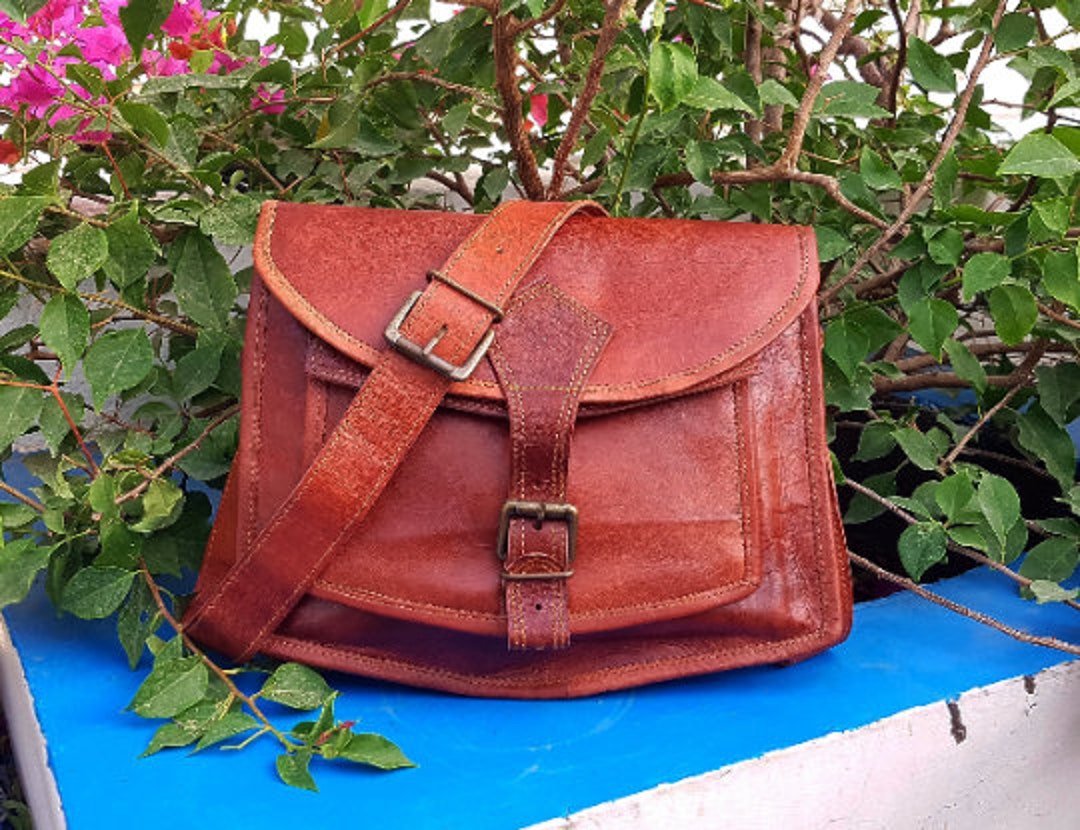 13 Leather Saddle Bag Small Cross Body Bag Laptop Bag - Etsy