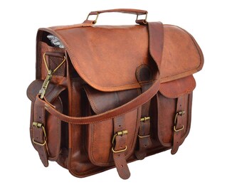 mens large leather messenger bag