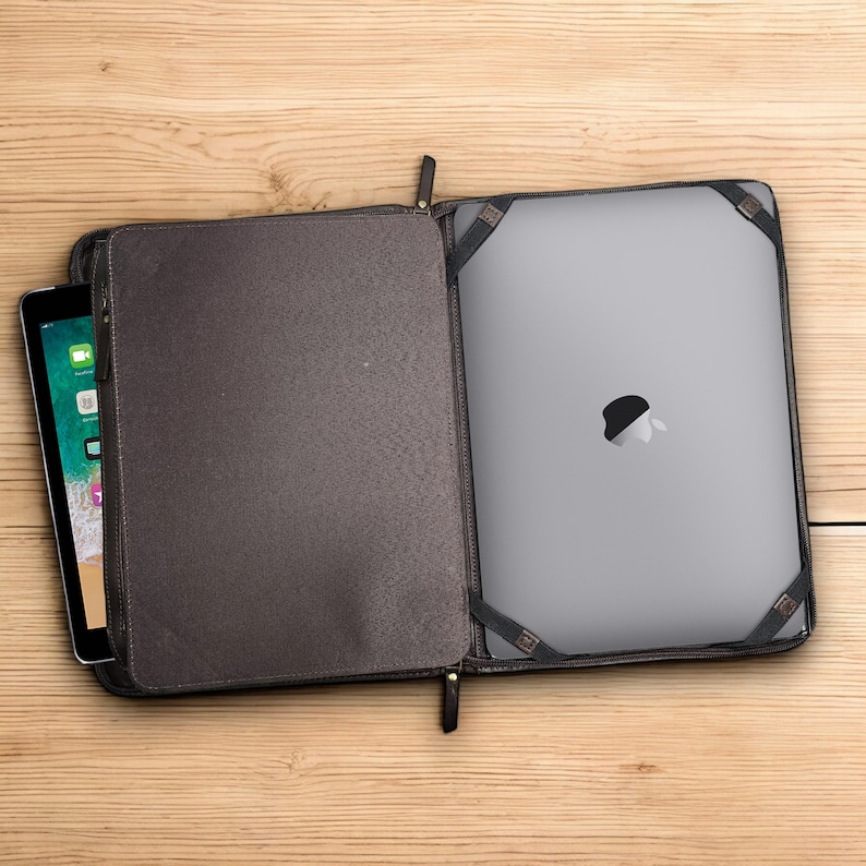 Leather padfolio Professional portfolio Business Executive Zippered padfolio portfolio Padfolio with tablet holder Document organizer Padfolio with notepad Legal Business organizer Interview padfolio Travel Corporate Slim Personalized portfolio