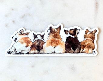 Corgi Butts Sticker