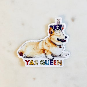 Yas Queen Corgi Pride Sticker