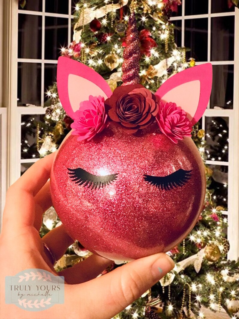 Unicorn Ornament / Personalized Unicorn Ornament / Christmas Etsy