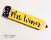 Teacher Pencil Name Plates / Teacher Name Plates / Male Teacher Gifts / Teacher Desk Name Plate / Thank You Gifts For Teachers 