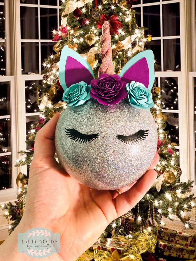 Unicorn Ornament / Personalized Unicorn Ornament / Christmas Etsy