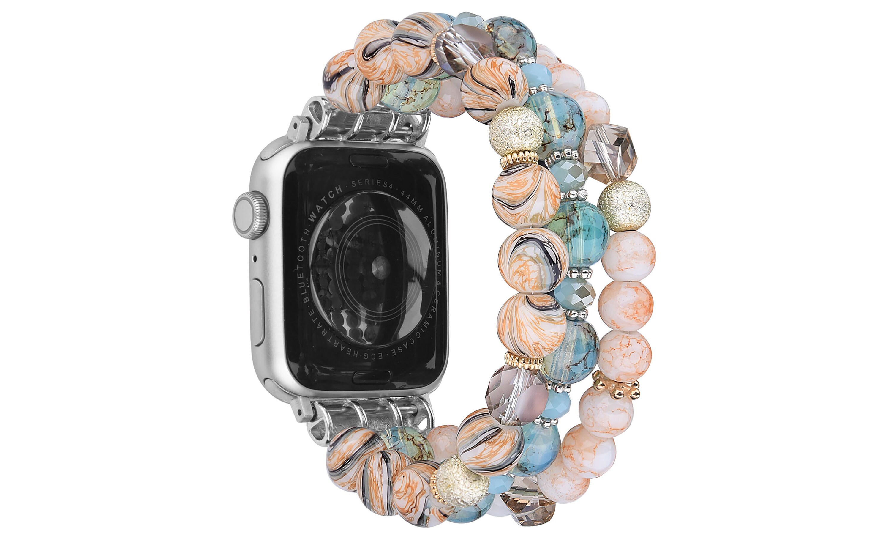 Beaded Apple Watch Band Elastic Bracelet Light Weight 38mm Etsy