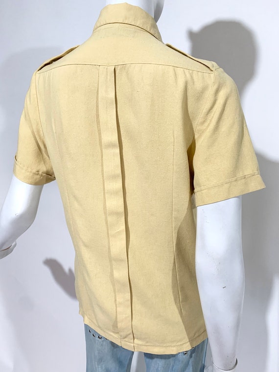 Vintage 1970s STIRLING COOPER Unisex SILK Shirt /… - image 7