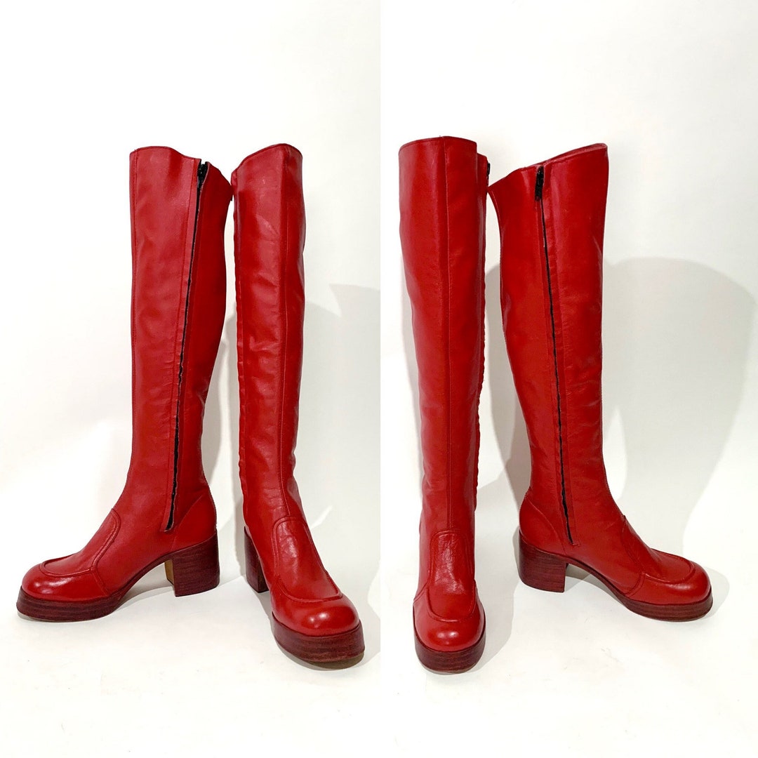 [SALT&CHOCOLATE] Round Toe Stitch Riding Long Boots 韓国人気 women's chunky heeled long boots retro solid color lace knee