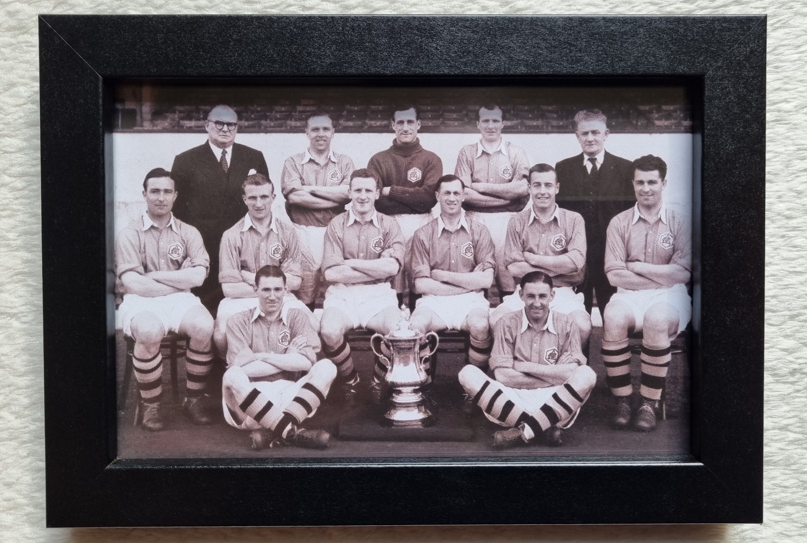 Arsenal Fc 1950 Fa Cup Final Winners Vintage Team Picture Print Framed