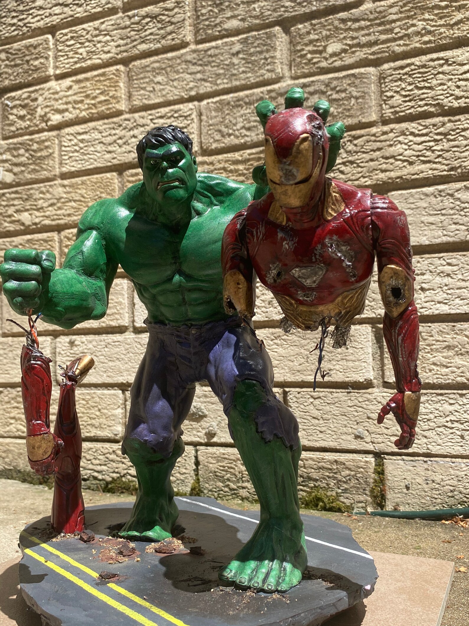 hulk grey edition pvc diorama
