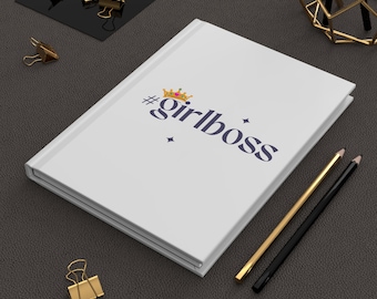 Girl Boss Hardcover Journal | Matte Cover, Motivational Notebook