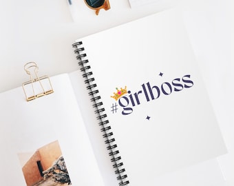 Notatnik Girl Boss | Notatnik w linie spiralne