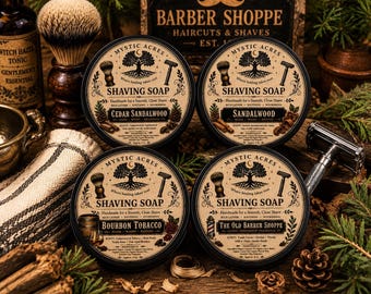 Handcrafted Shaving Soap | Rich Lather, Traditional Wet Shave (4 oz)