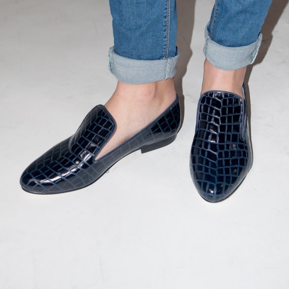 blue oxford shoes womens