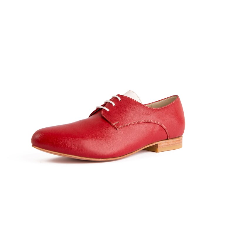Mujer Zapatos Zapatos Oxford Rojos Zapatos Oxford Mujeres | Etsy España