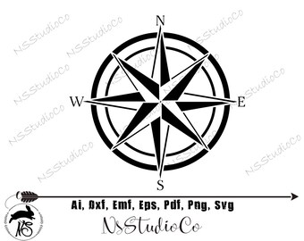 Download Free Compass Rose Svg Etsy SVG Cut Files