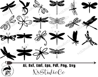 Dragonfly Svg Etsy