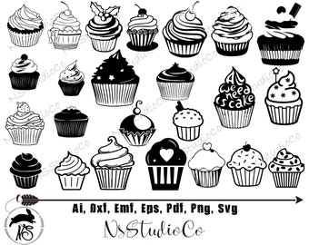 Cupcake Svg Etsy