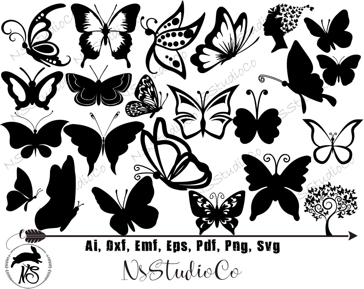 Free Free Butterfly Svg Bundle 86 SVG PNG EPS DXF File