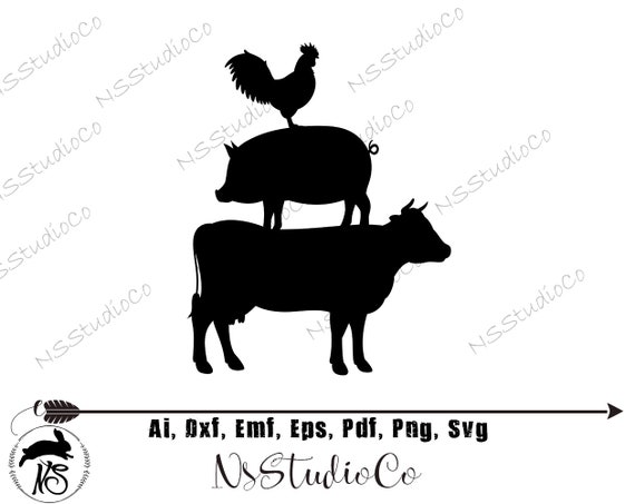 Download Farm Animal Svg Pig Farm Svg Farm Animals Svg Cow Svg Etsy Yellowimages Mockups