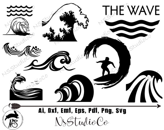 wave svg sea wave svg ocean wave svg nautical silhouette etsy wave svg sea wave svg ocean wave svg nautical silhouette cricut file cut file vector vinyl file svg dxf eps