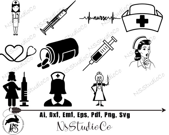 Download Free Nurse Svg Medical Svg Nursing Medic Injection Hospital Etsy SVG Cut Files