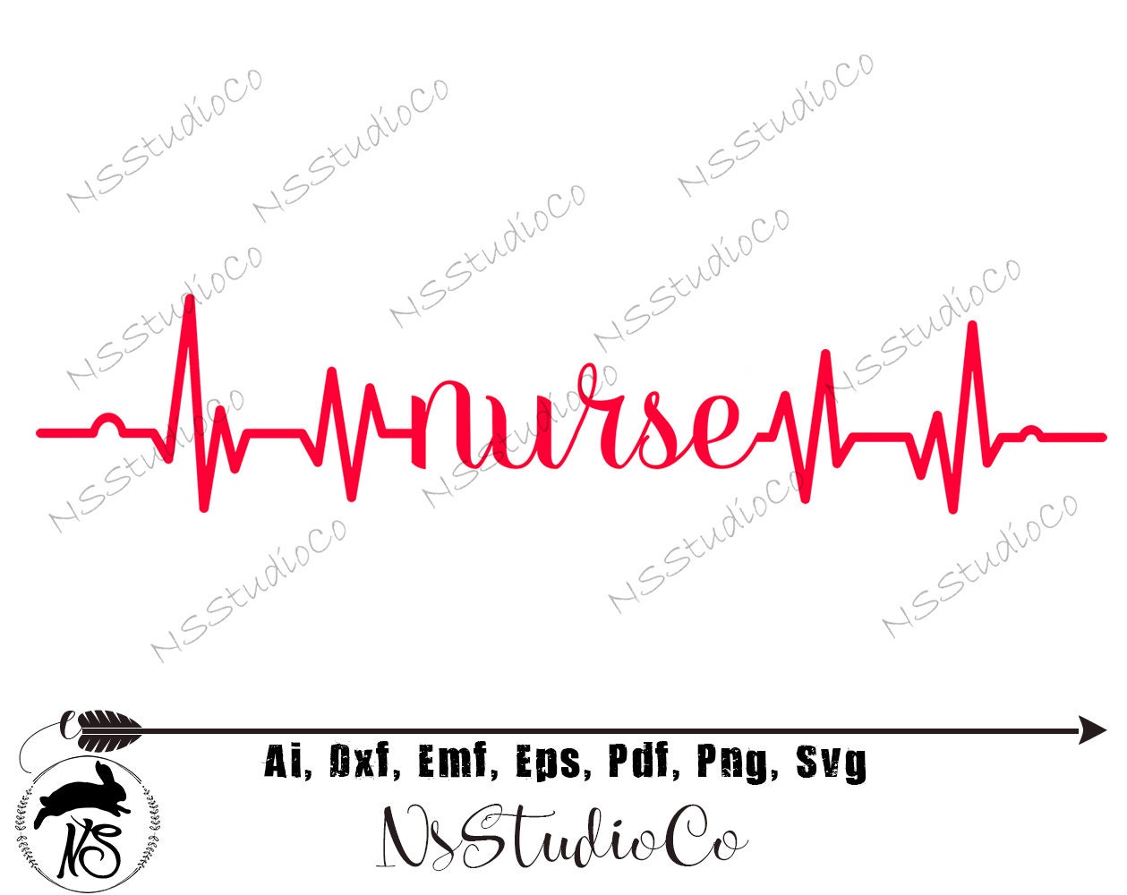 nurse heartbeat svg