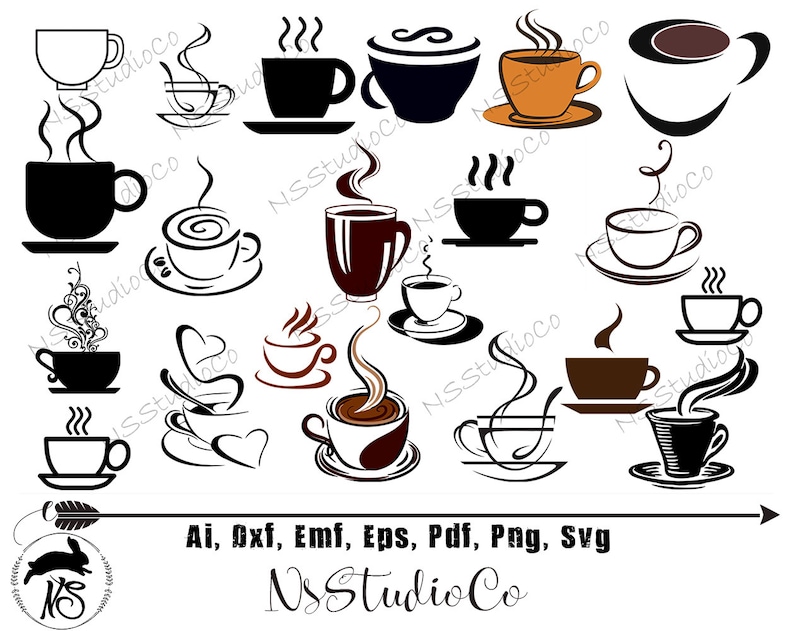Download Print or more Coffee Cup svg Cut files png Instant files ...