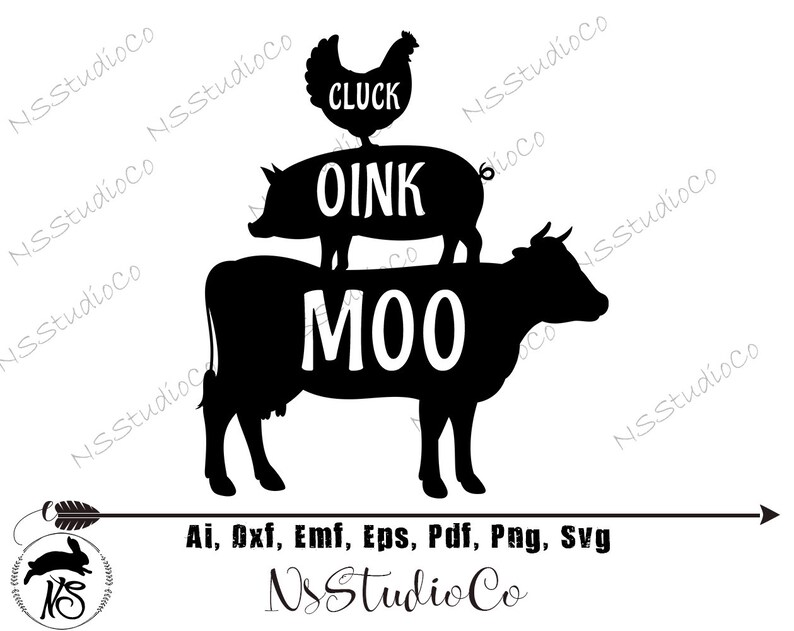 Download Farmhouse Svg Farm Svg Cow Svg Farm Animals Pig Cow Etsy PSD Mockup Templates