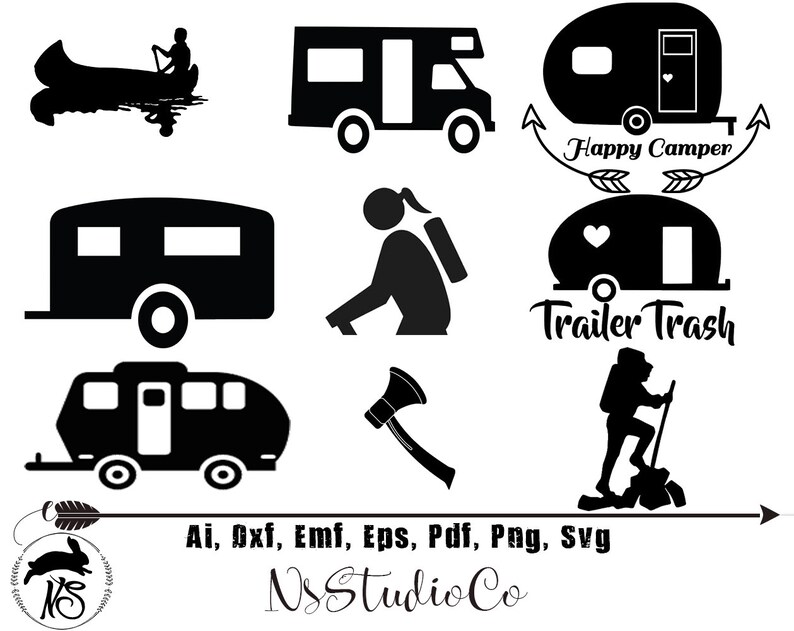 Download Camping SVG for Cricut Silhouette Camping silhouette | Etsy