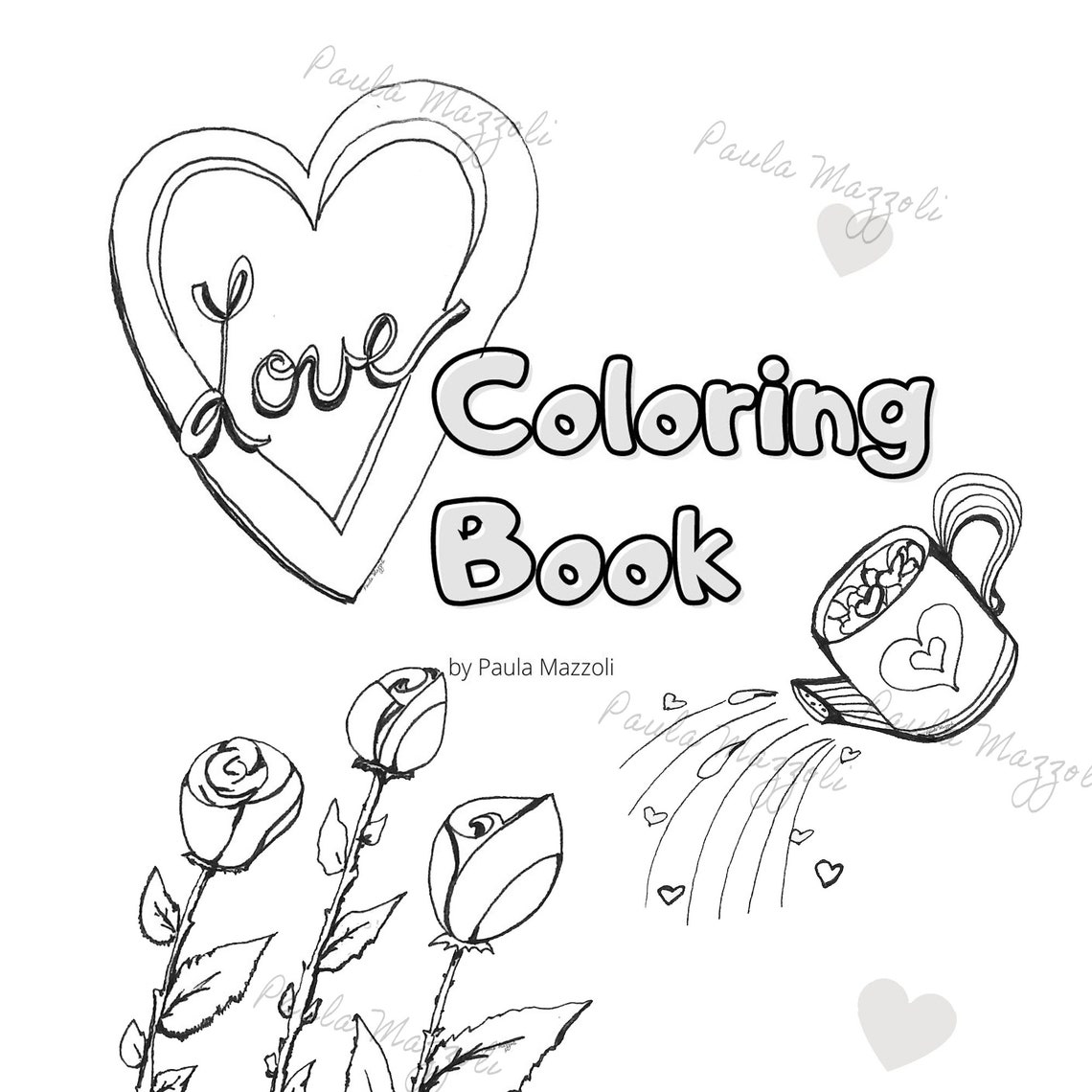 Love Coloring Book - Etsy
