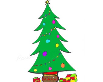 Christmas Tree Coloring Page