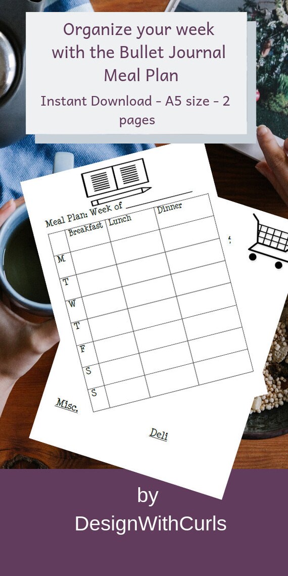 Bullet Journal Meal Plan 2019 Bujo Template Bullet Journal Layout Bullet Journal Meal Plan 2019 Bujo Template Bullet Journal Layout