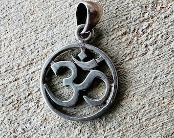 Vintage Petite Om Aum Pendant